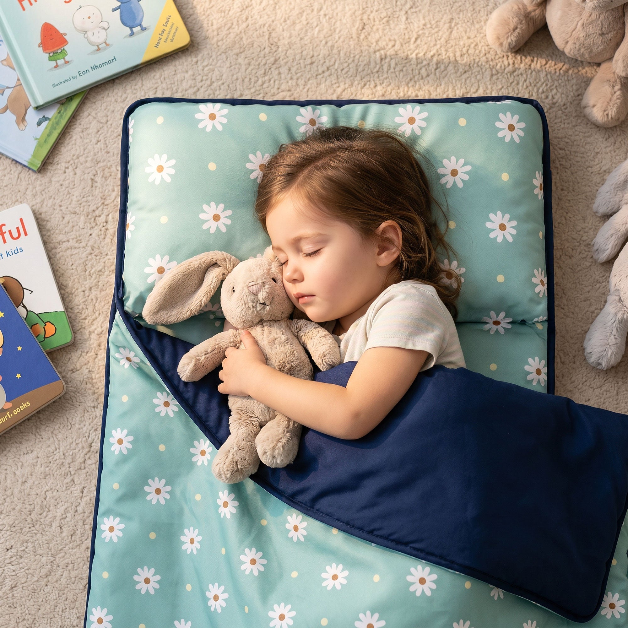 Daisy Dots Microfiber Kids Nap Mat