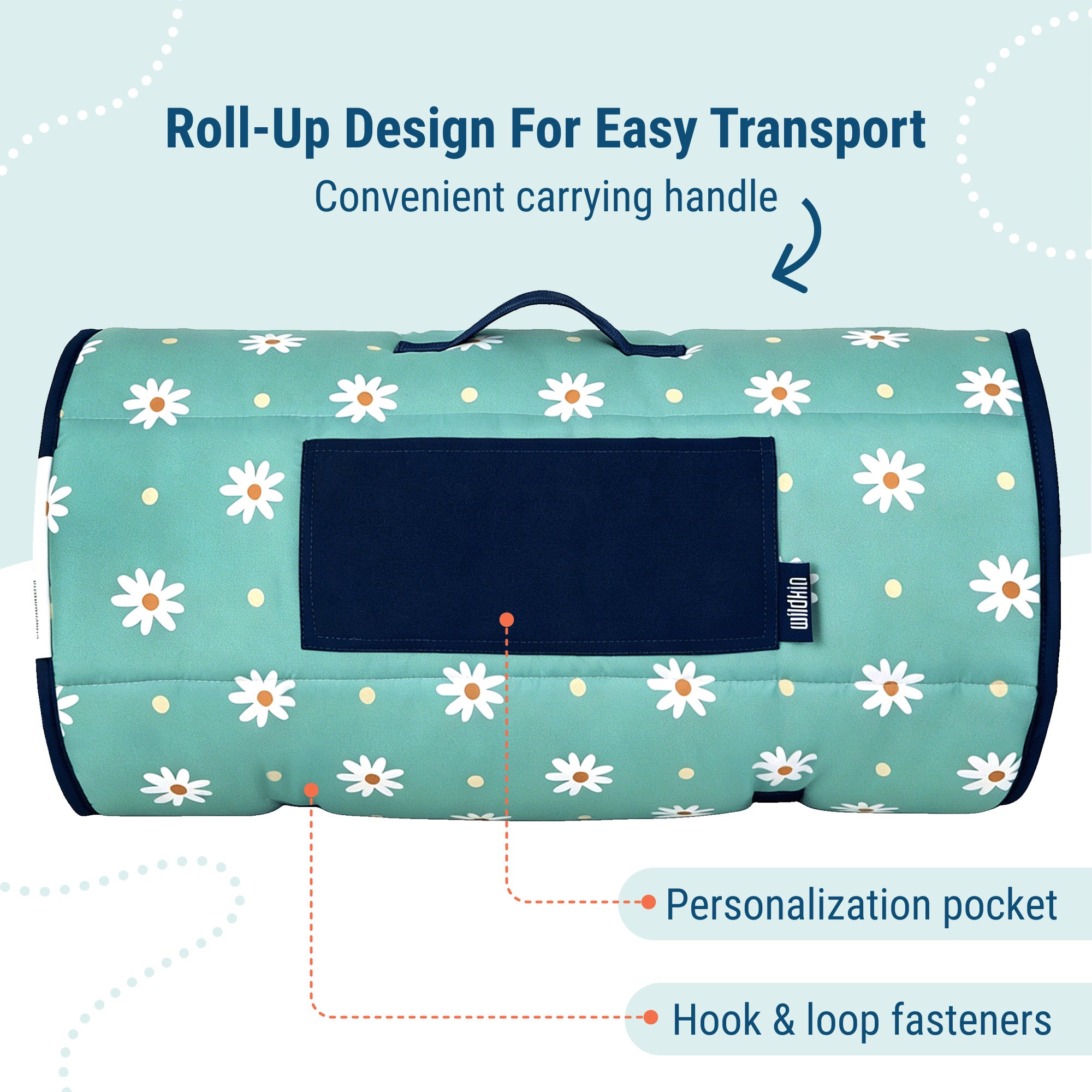 Daisy Dots Microfiber Kids Nap Mat