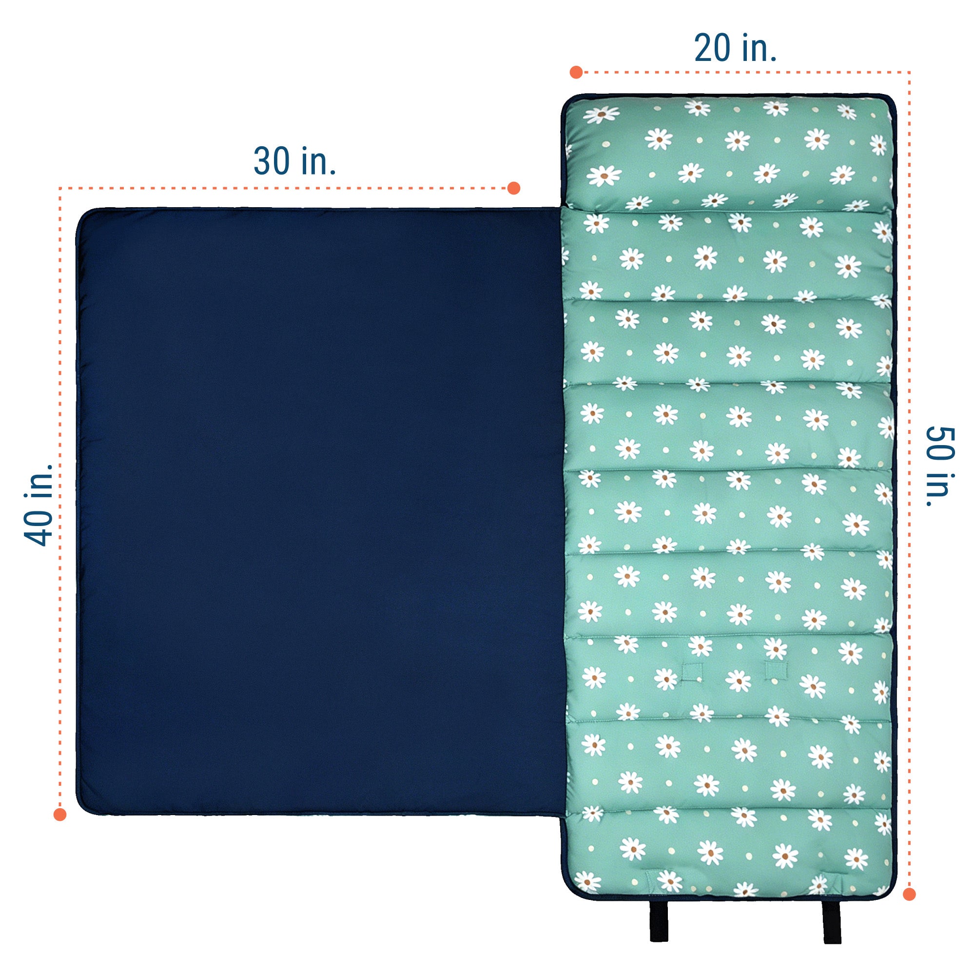 Daisy Dots Microfiber Kids Nap Mat