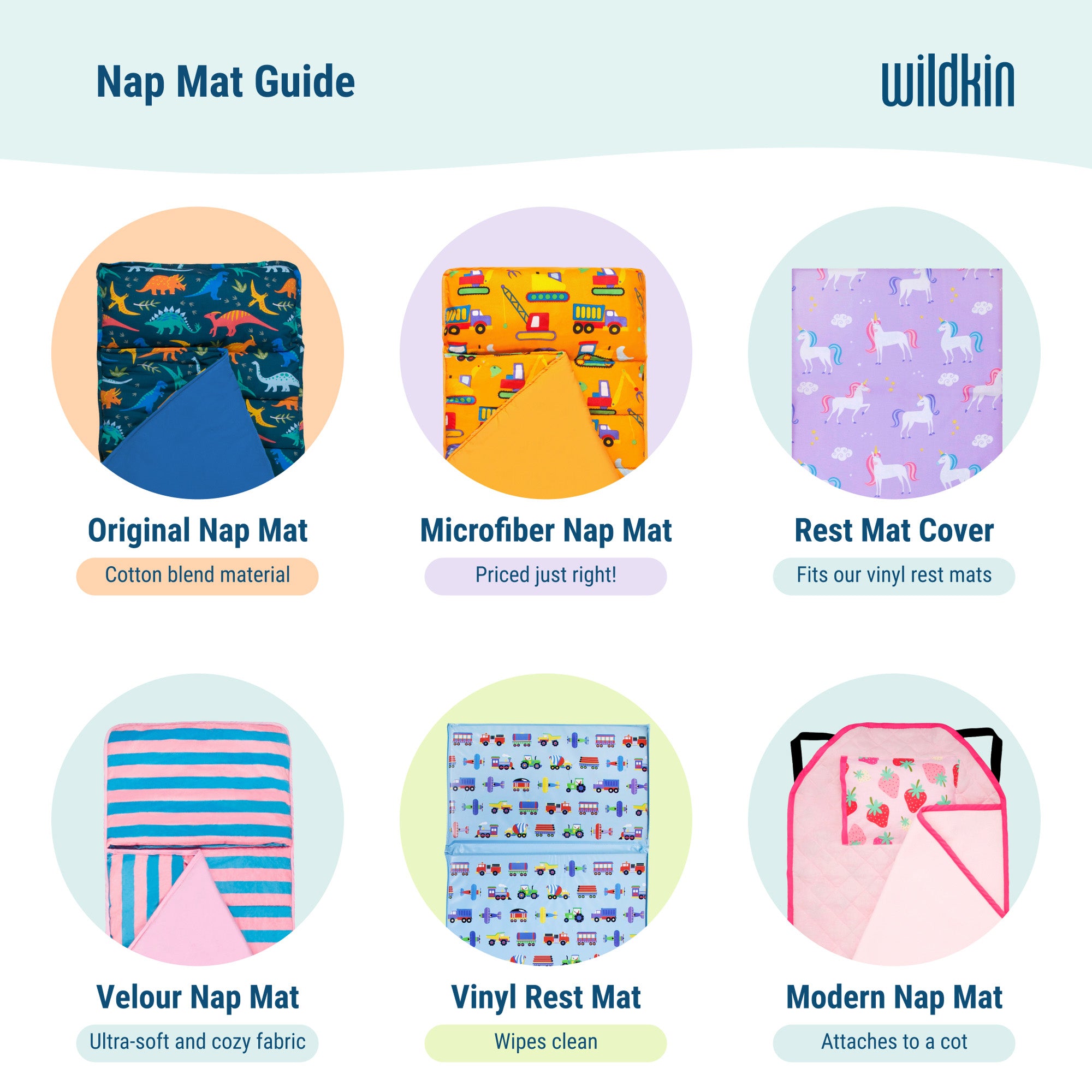 Daisy Dots Microfiber Kids Nap Mat