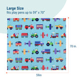 Trains, Planes & Trucks 70" x 59" Play Mat