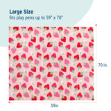 Strawberry Patch 70" x 59" Play Mat