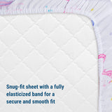 Unicorn 100% Cotton Percale Fitted Crib Sheet