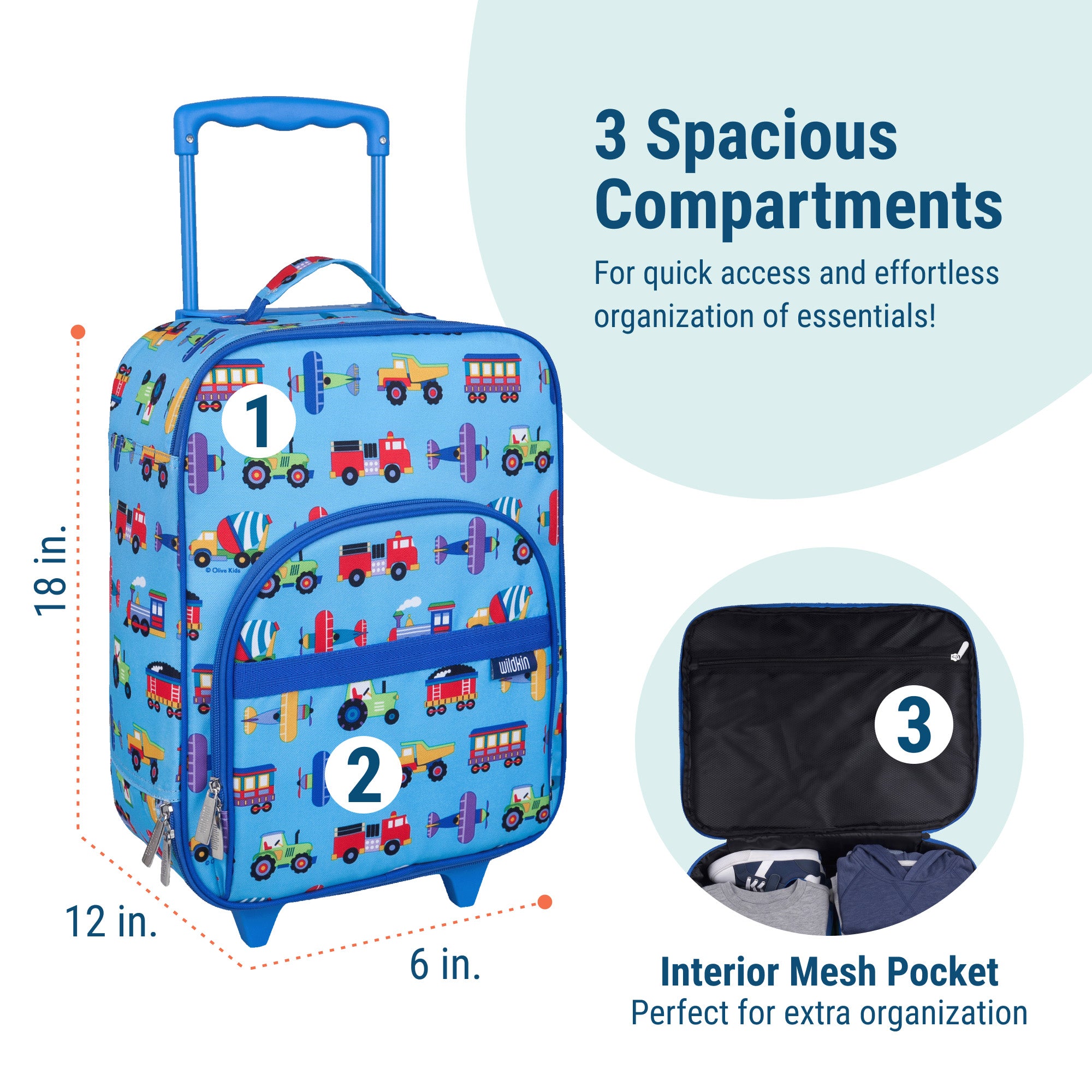 Trains, Planes & Trucks Suitcase