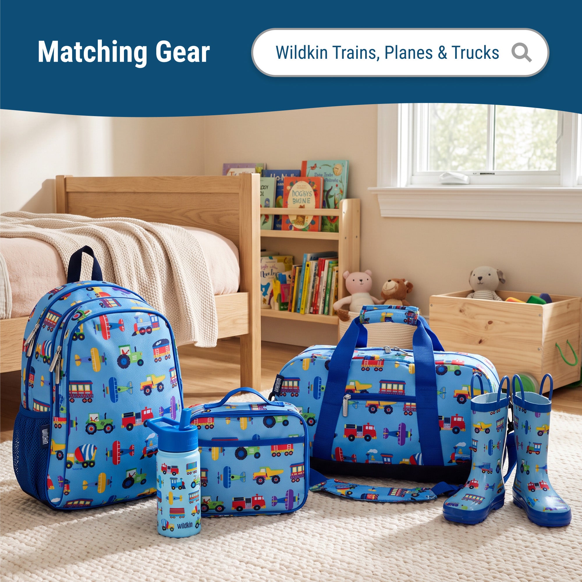 Trains, Planes & Trucks Suitcase
