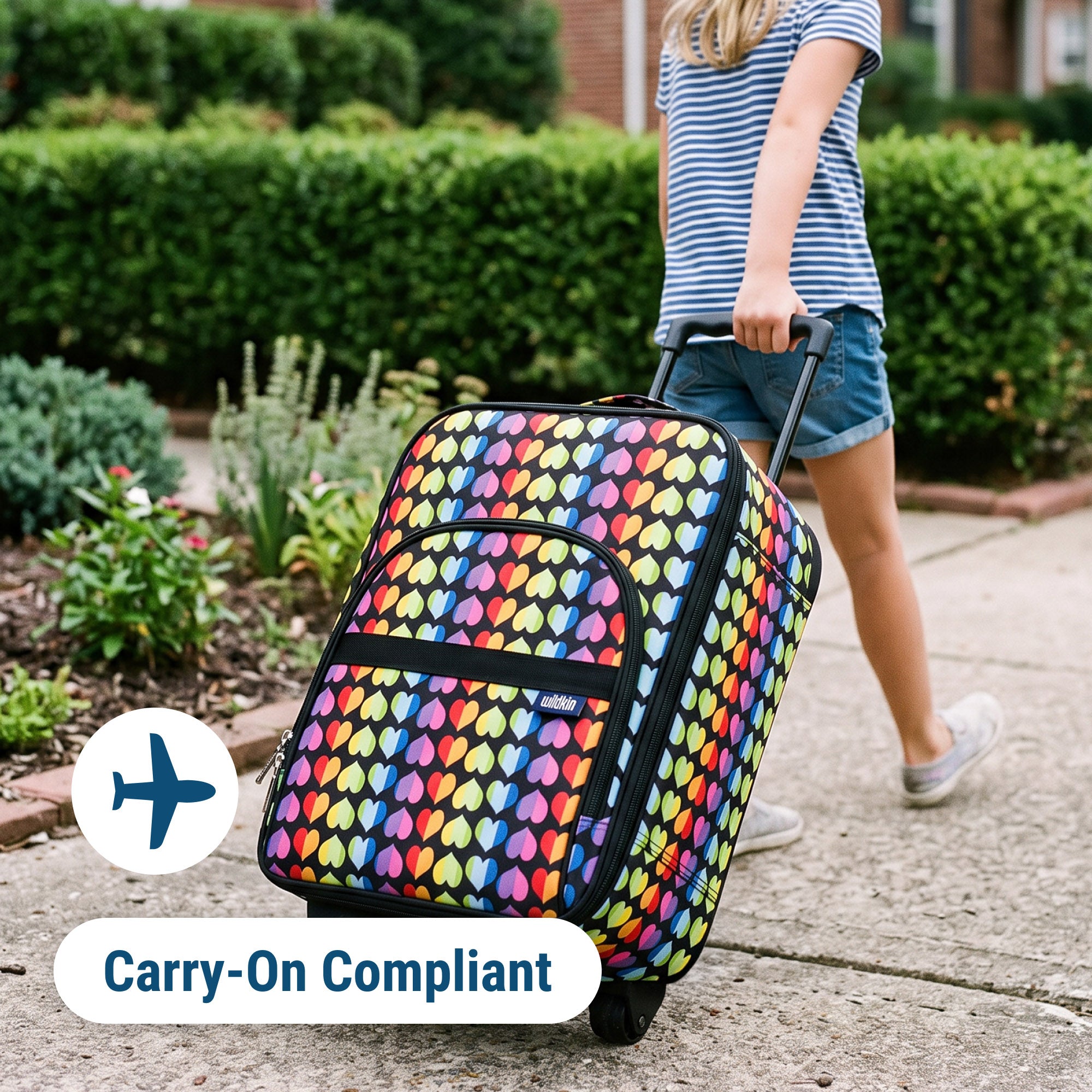 Rainbow Hearts Suitcase
