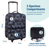 Black Camo Suitcase