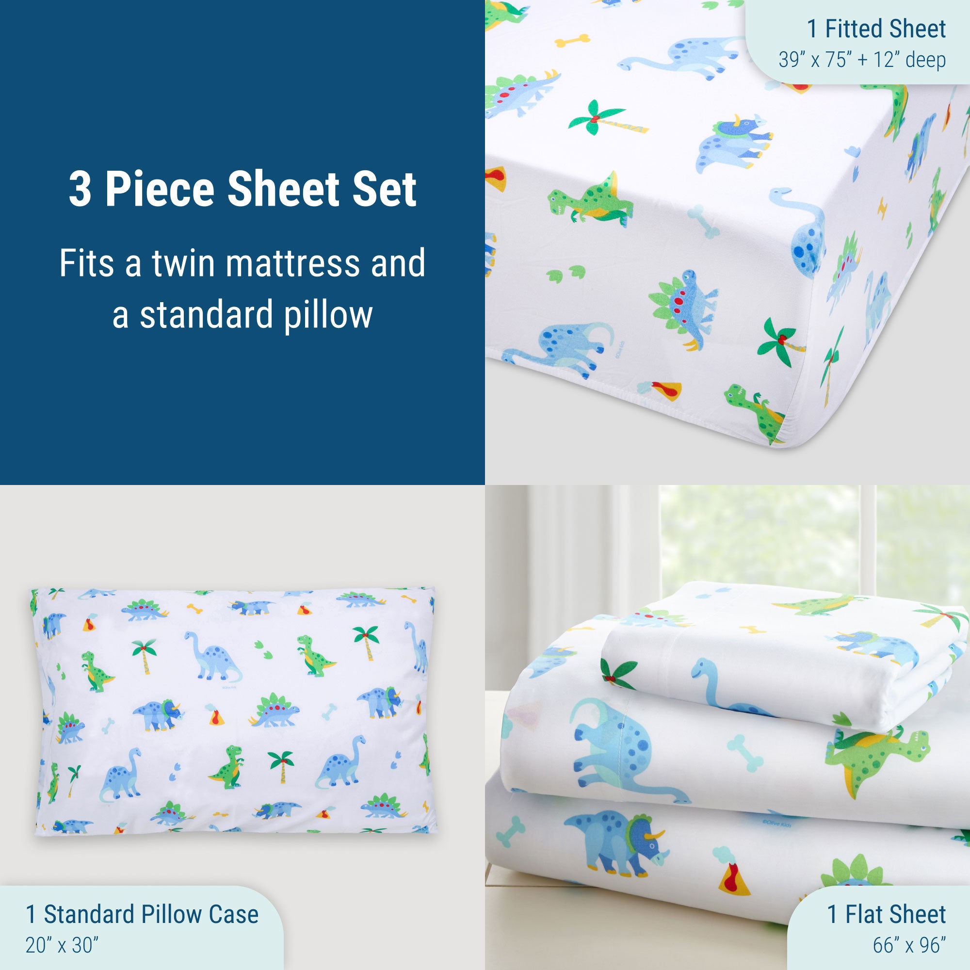 Dinosaur Land Sheet Set