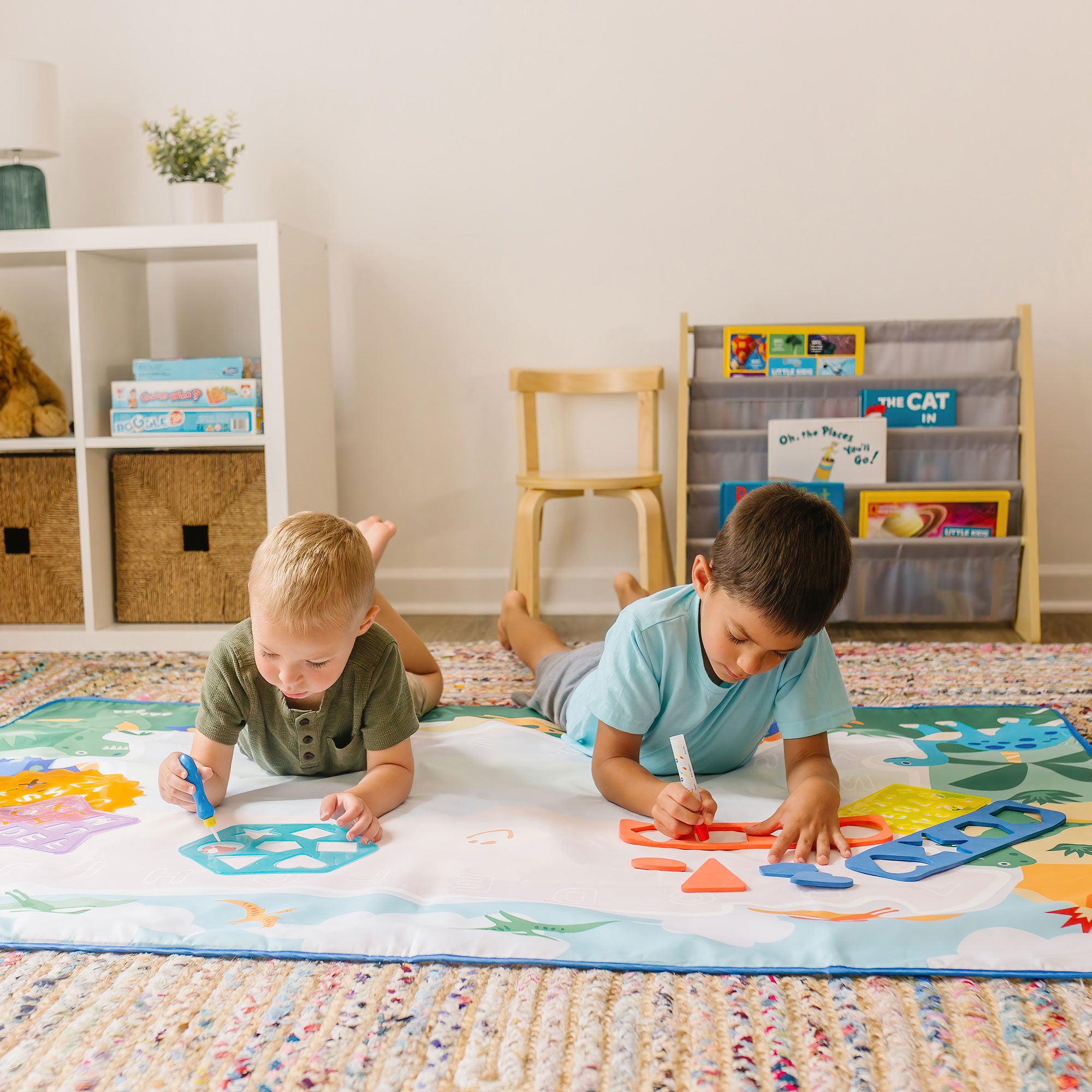Dinosaur Land Doodle Mat
