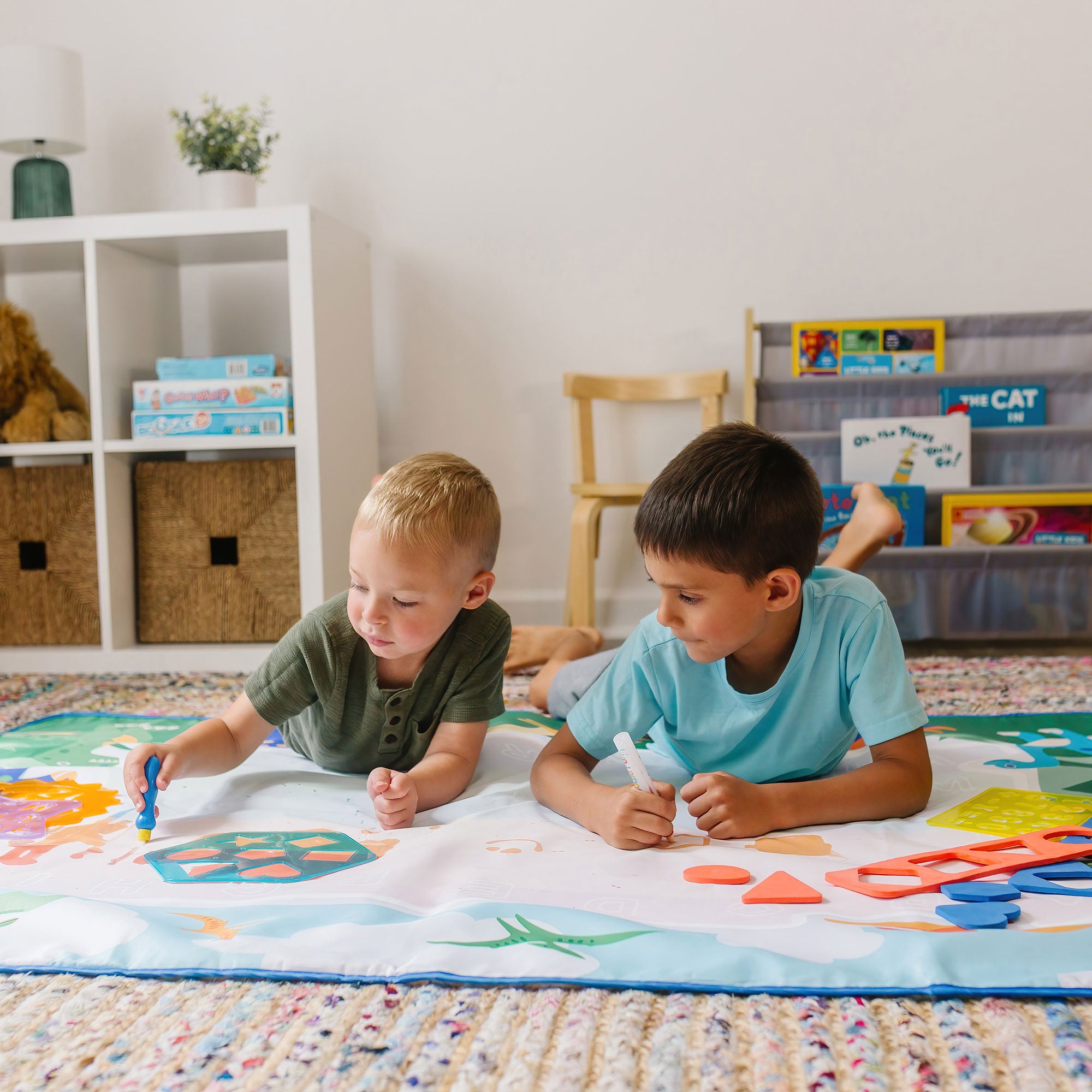 Dinosaur Land Doodle Mat