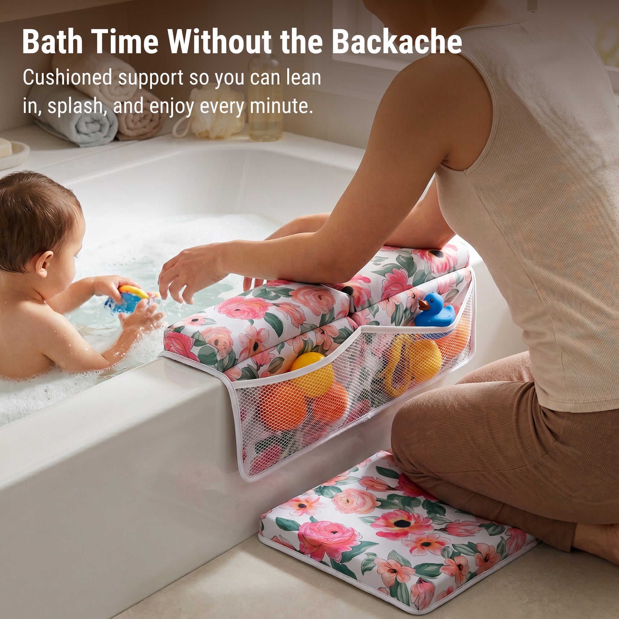 Love Blossoms Bath Kneeler