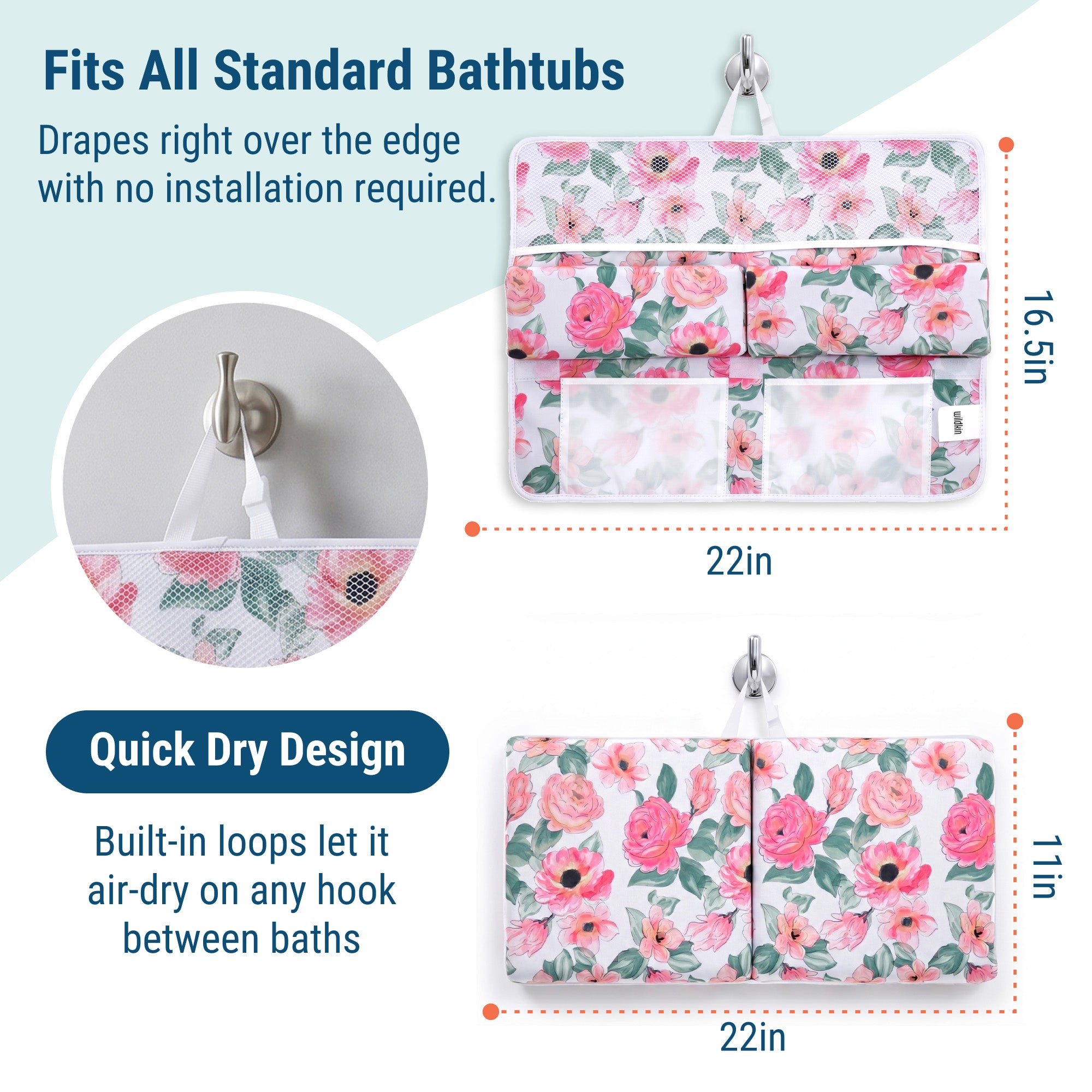 Love Blossoms Bath Kneeler