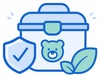 BPA- and Phthalate-free, Non-Toxic Cotton Blend