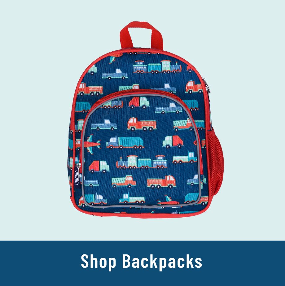 Link to Shop Backpacks. Image of transportation backpack