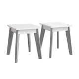 Arts & Crafts Table Stools (2) - Gray