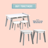 Arts & Crafts Table Stools (2) - Gray