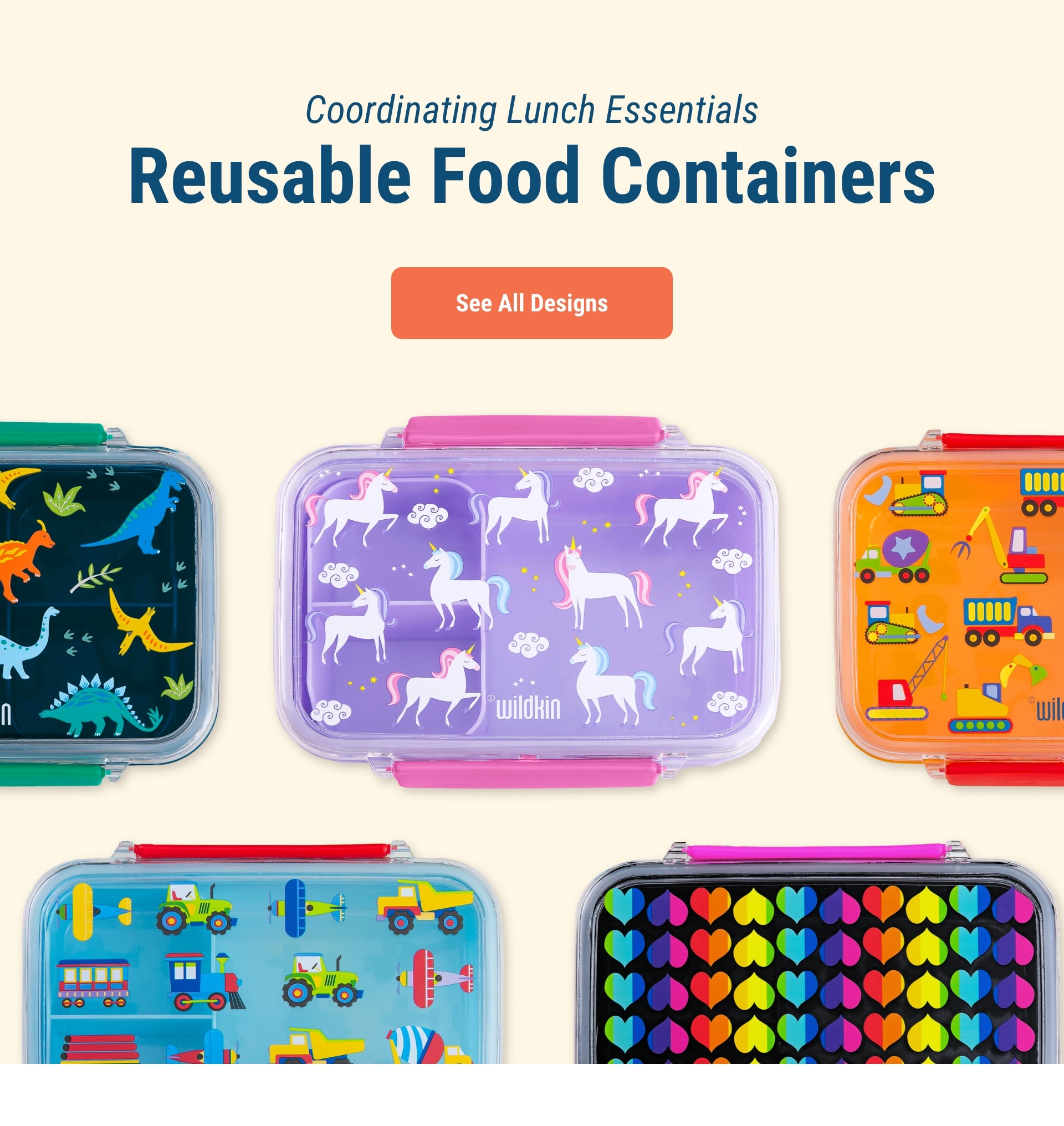 Coordinating Lunch Essentials. Reusable Food Containers. Link to See all Designs