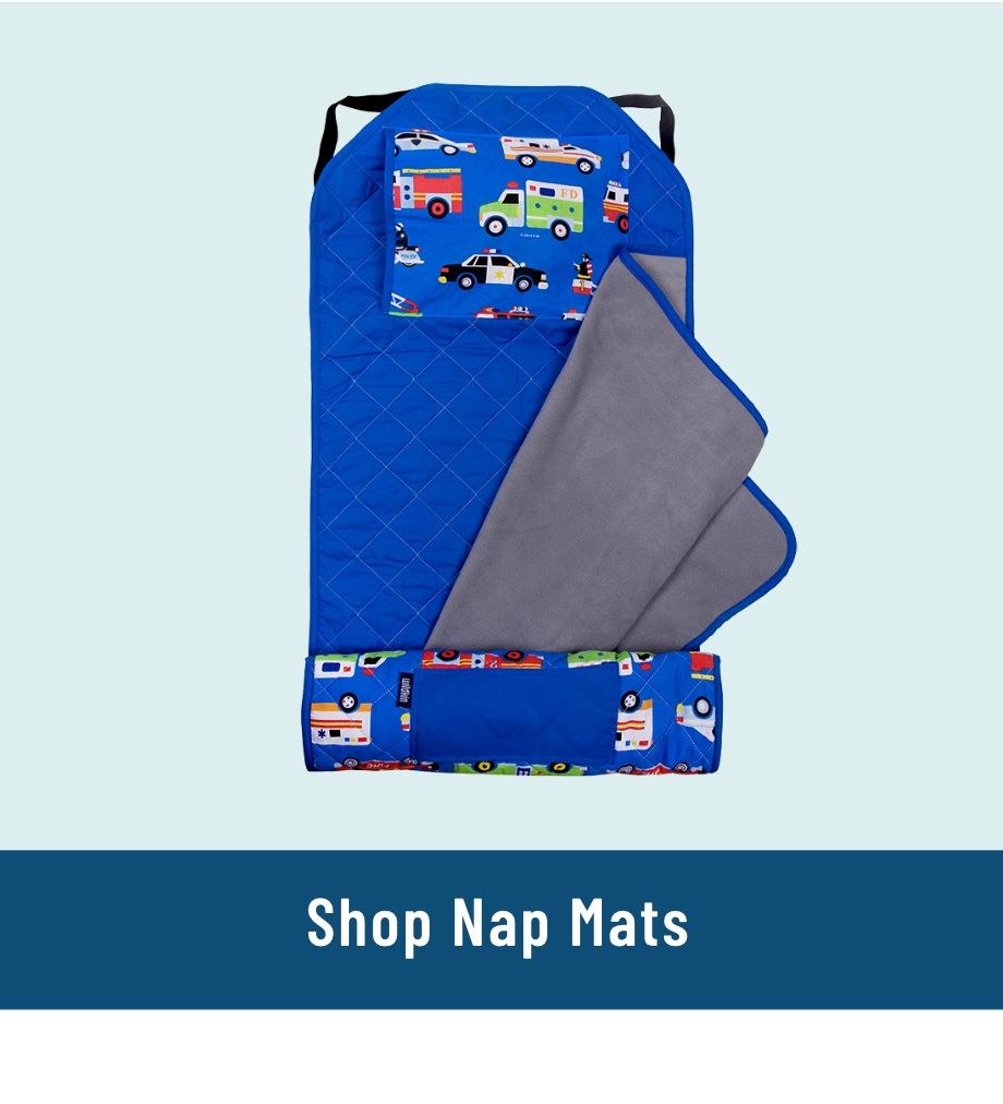 Link to Shop Nap Mats. Image of heroes modern nap mat