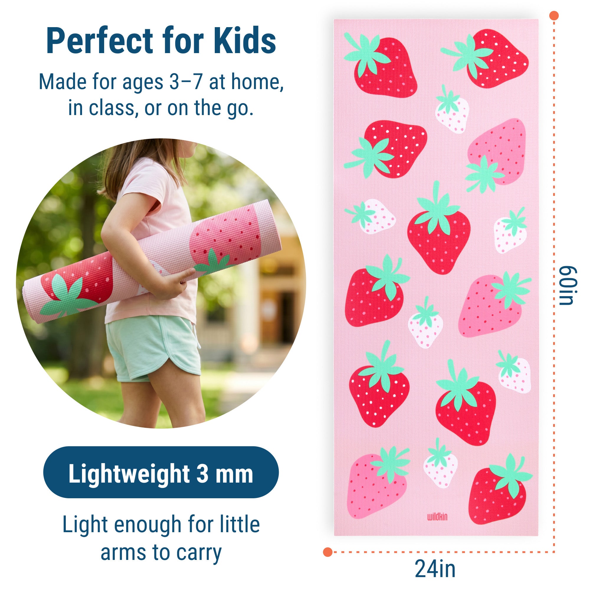 Strawberries Yoga Mat