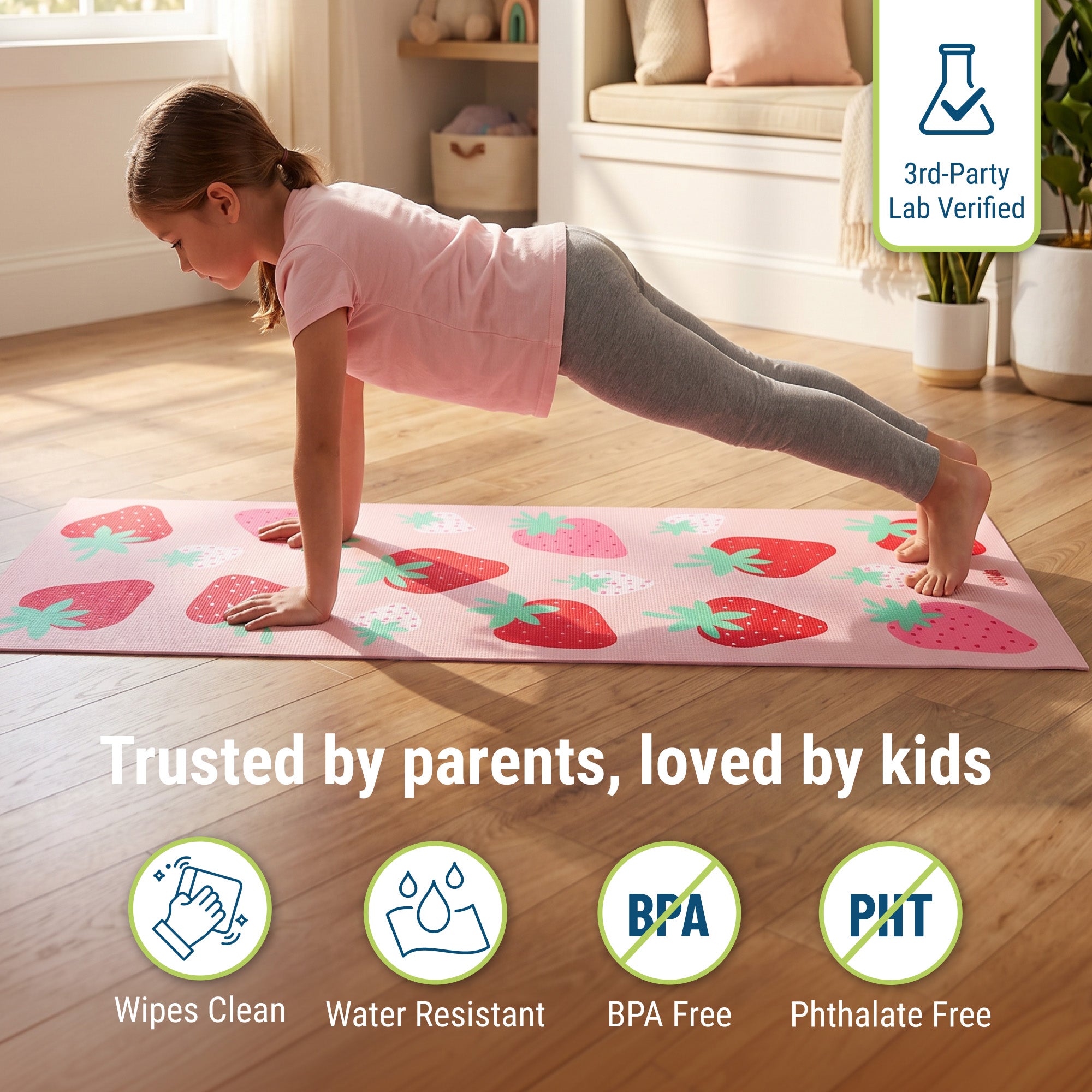 Strawberries Yoga Mat