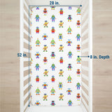 Robots Microfiber Fitted Crib Sheet