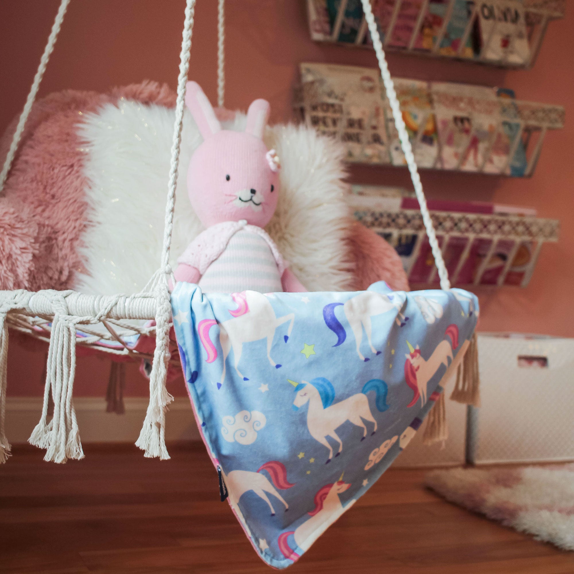Unicorn Plush Baby Blanket