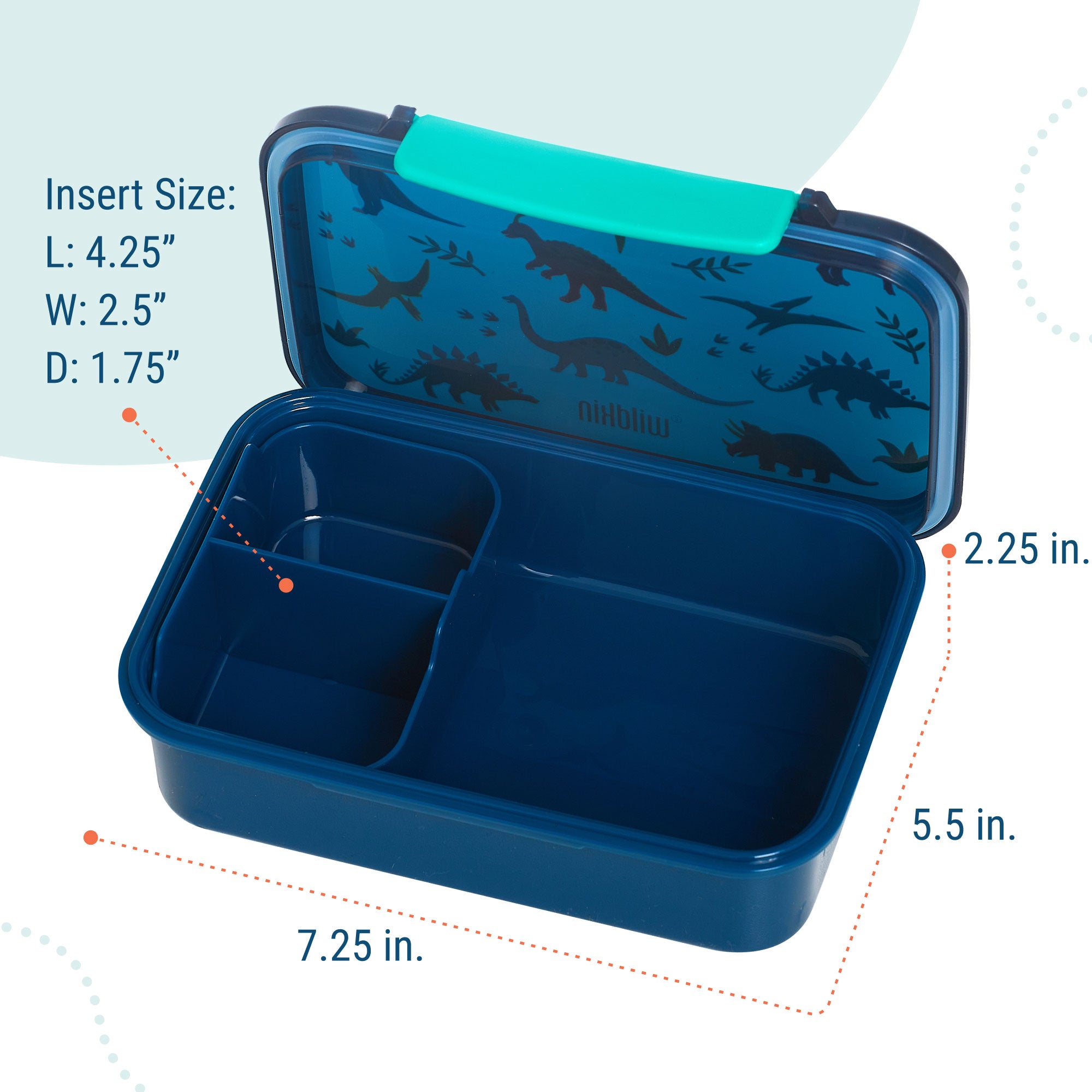 Jurassic Dinosaurs Reusable Food Container Bento Box