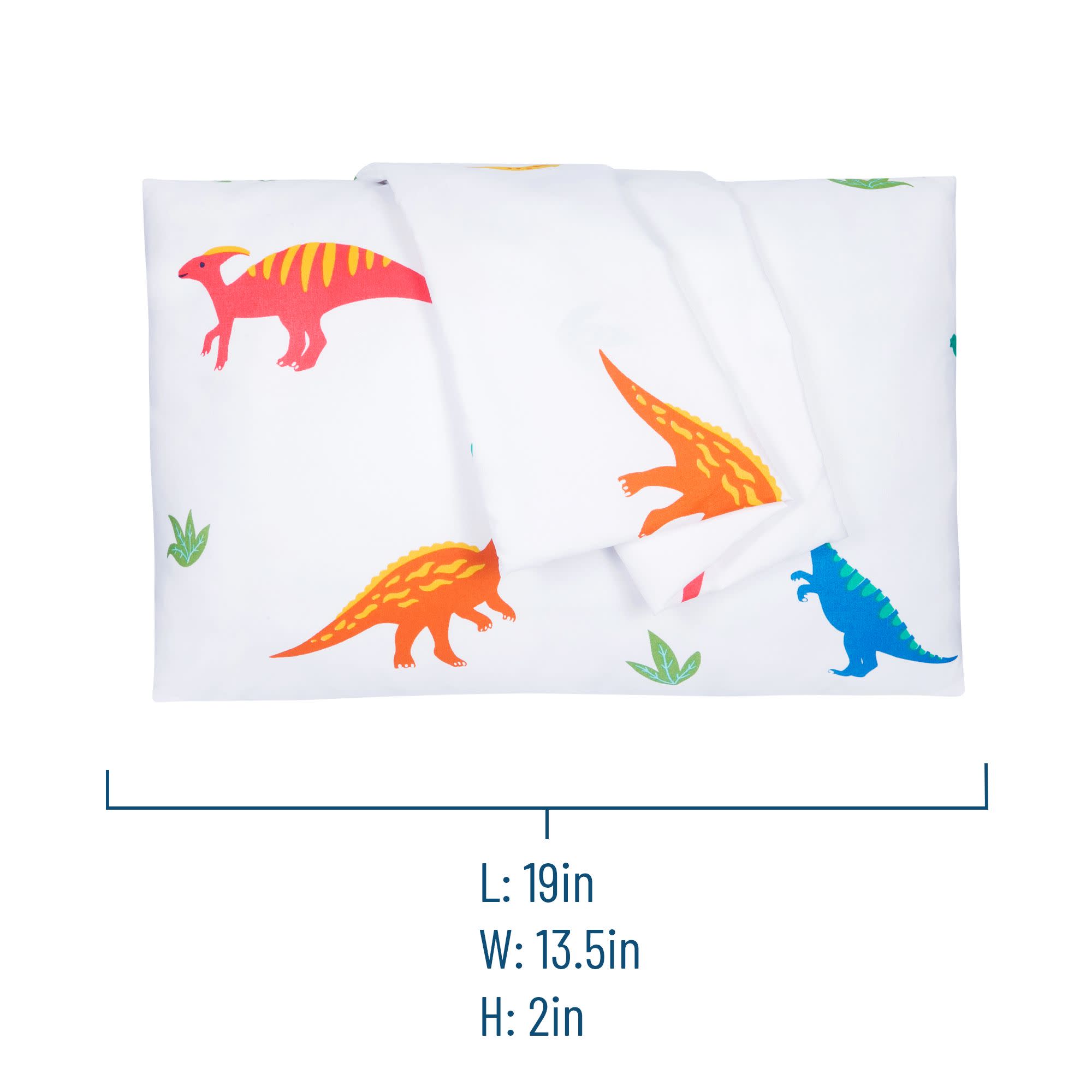 Jurassic Dinosaurs Microfiber Pillowcases - Toddler (2 pk)