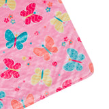 Butterfly Garden Plush Baby Blanket