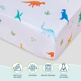 Jurassic Dinosaurs Microfiber Fitted Crib Sheet