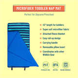 Blue Stripes Microfiber Toddler Nap Mat