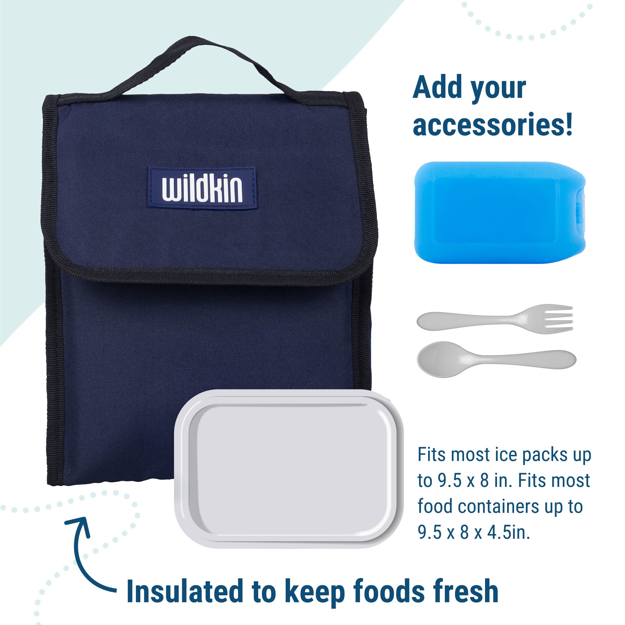 Whale Blue Lunch Bag