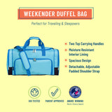 Aqua Weekender Duffel Bag