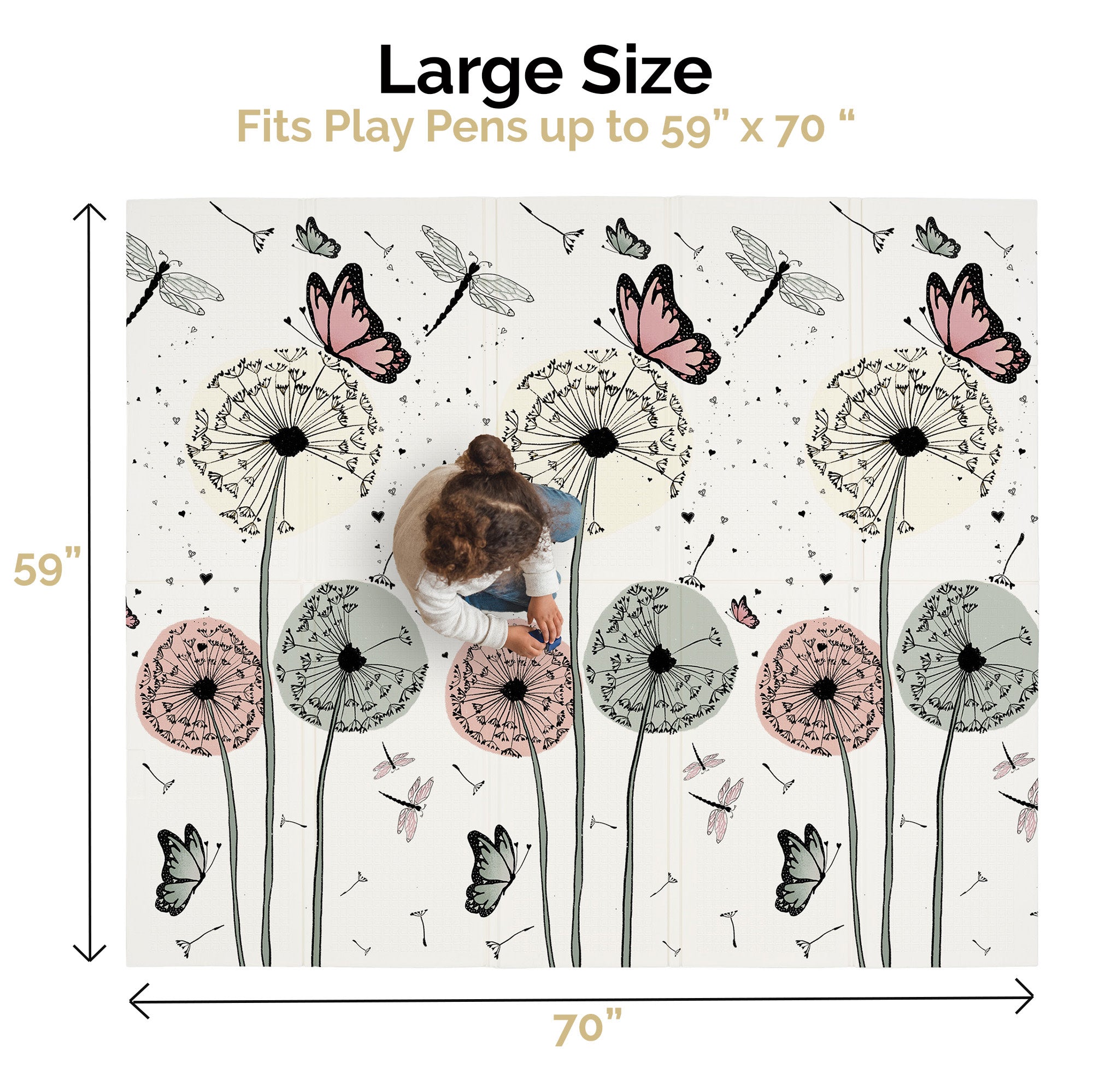 Large Play Mat - Daisy Bug