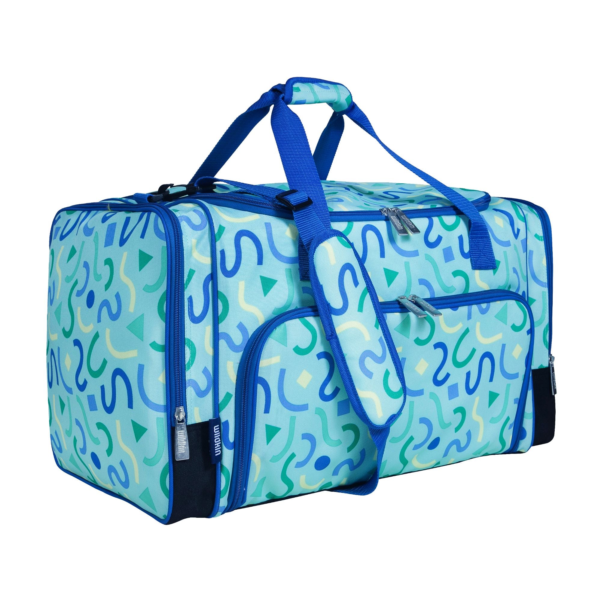 Confetti Blue Weekender Duffel Bag