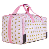 Pink and Gold Stars Weekender Duffel Bag