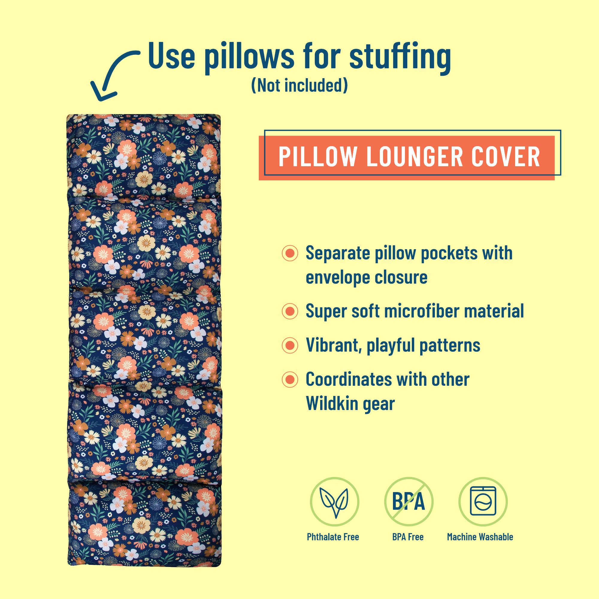 Wildflower Bloom Rest Microfiber Pillow Lounger