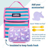 Pink Stripes Lunch Bag