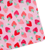 Strawberry Patch Velour Baby Blanket