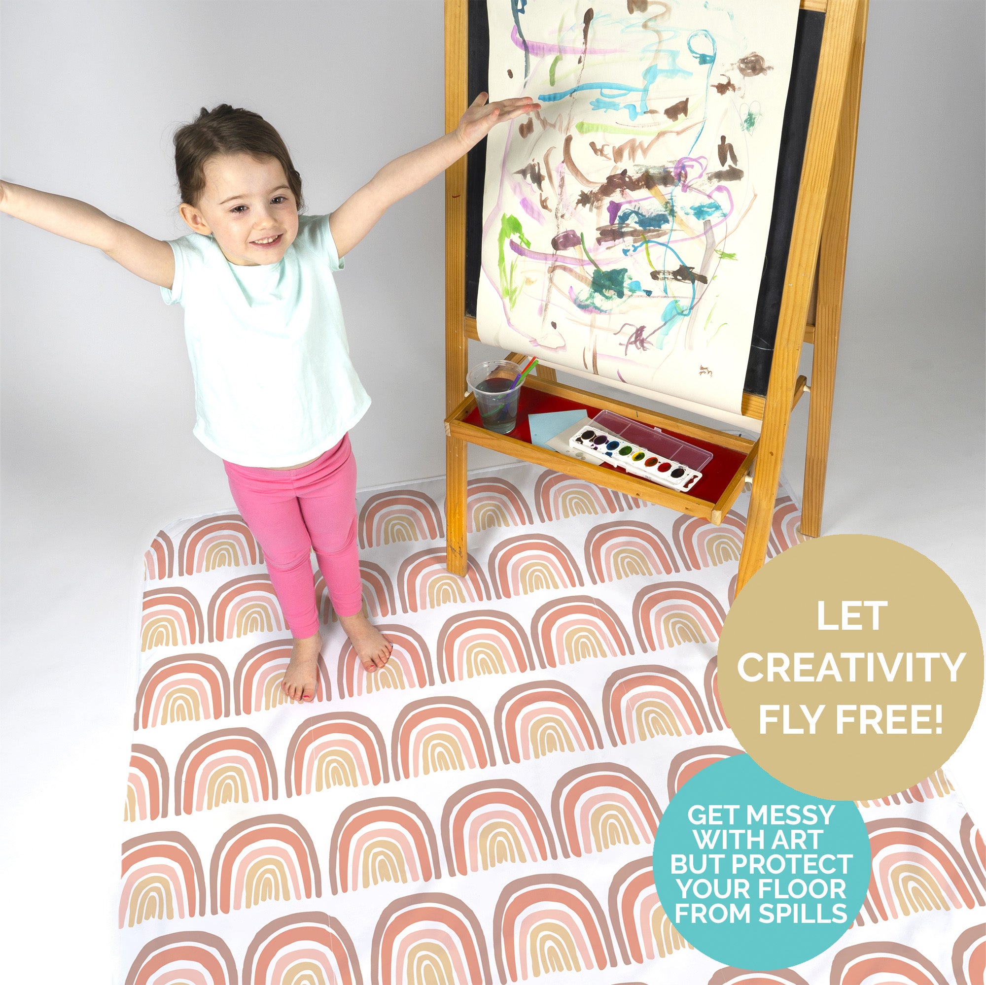 Baby Splat Mat - Boho Rainbow