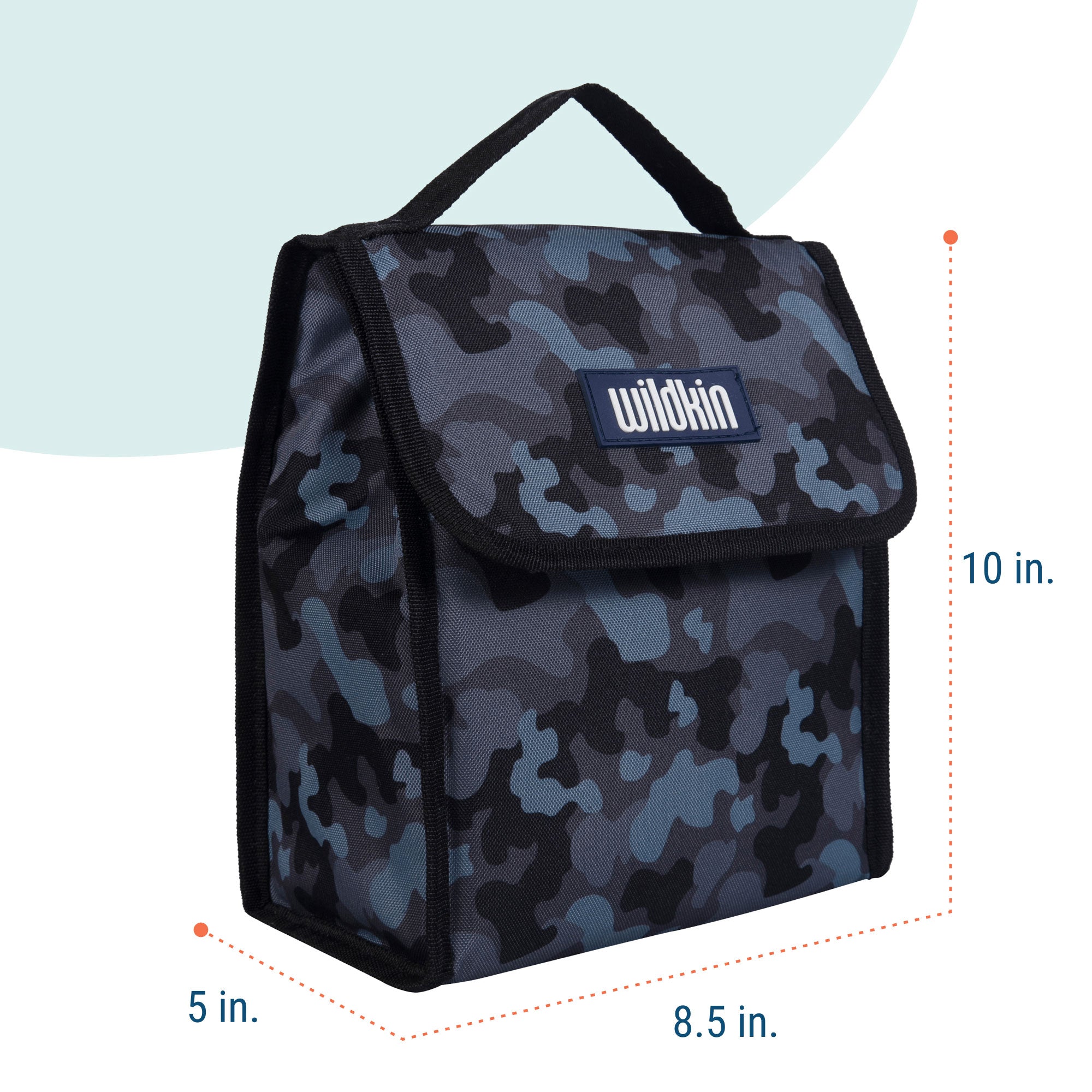 Black Camo Lunch Bag