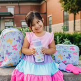 Butterfly Garden Blue Lunch Box