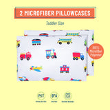 Trains, Planes & Trucks Microfiber Pillowcases - Toddler (2 pk)