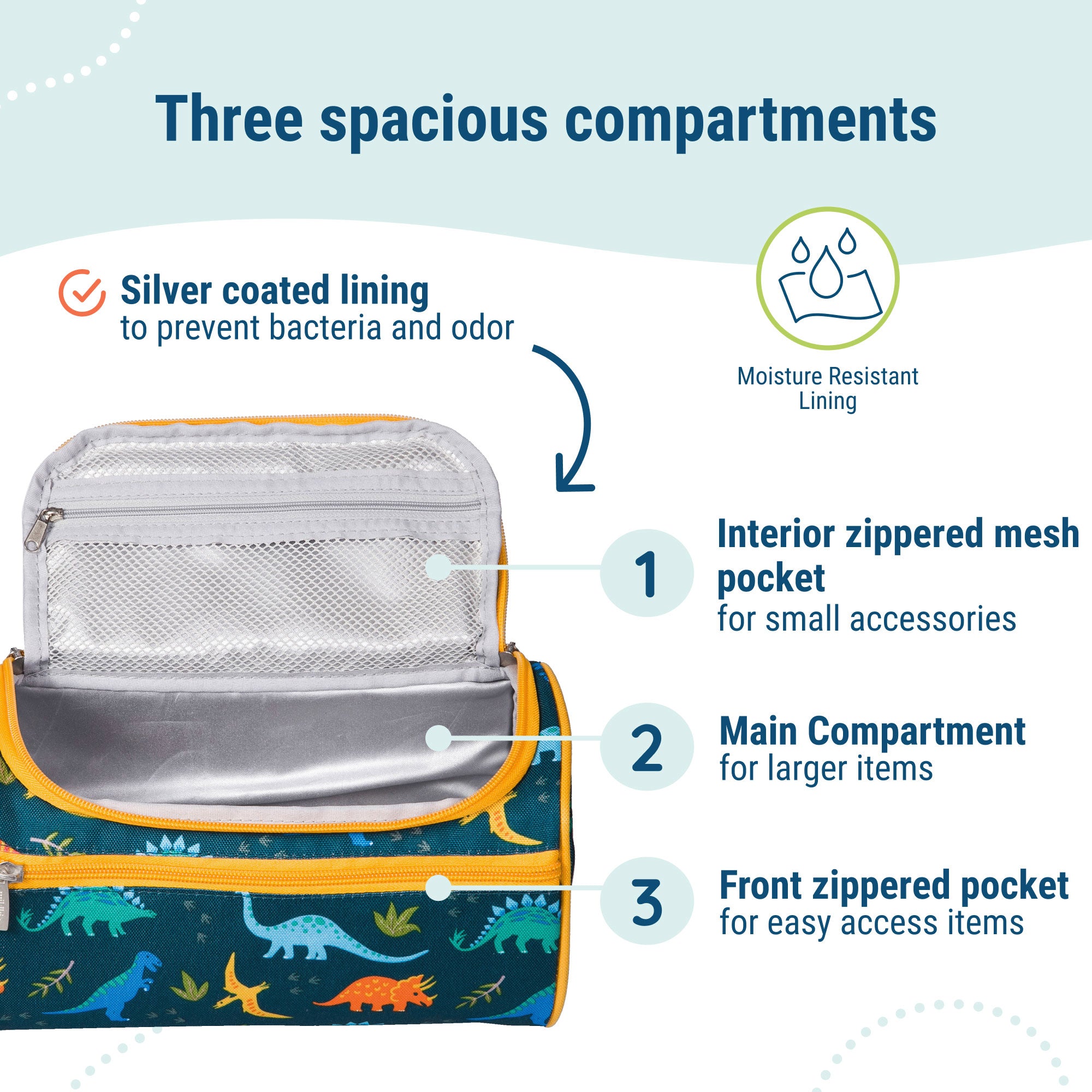 Jurassic Dinosaurs Toiletry Bag