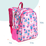 Llamas and Cactus Pink 15 Inch Backpack