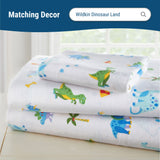 Dinosaur Land 100% Cotton Flannel Fitted Crib Sheet