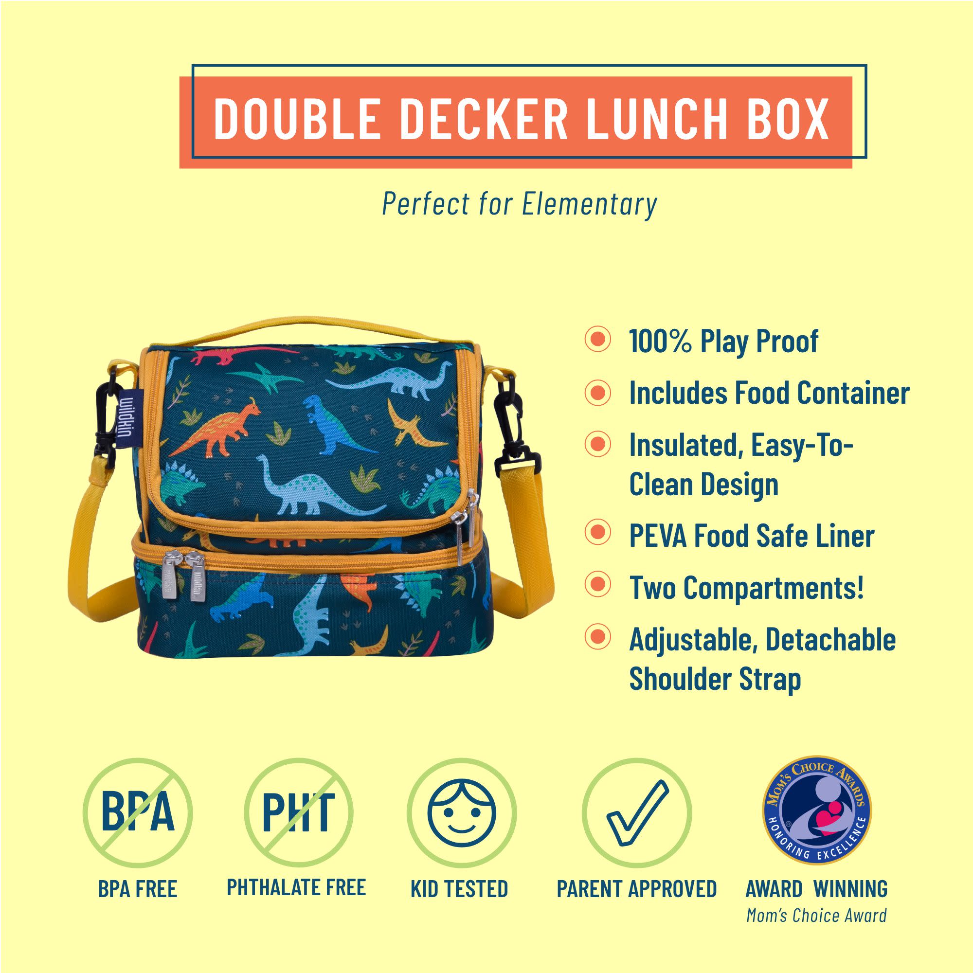 Jurassic Dinosaurs Two Compartment Lunch Bag