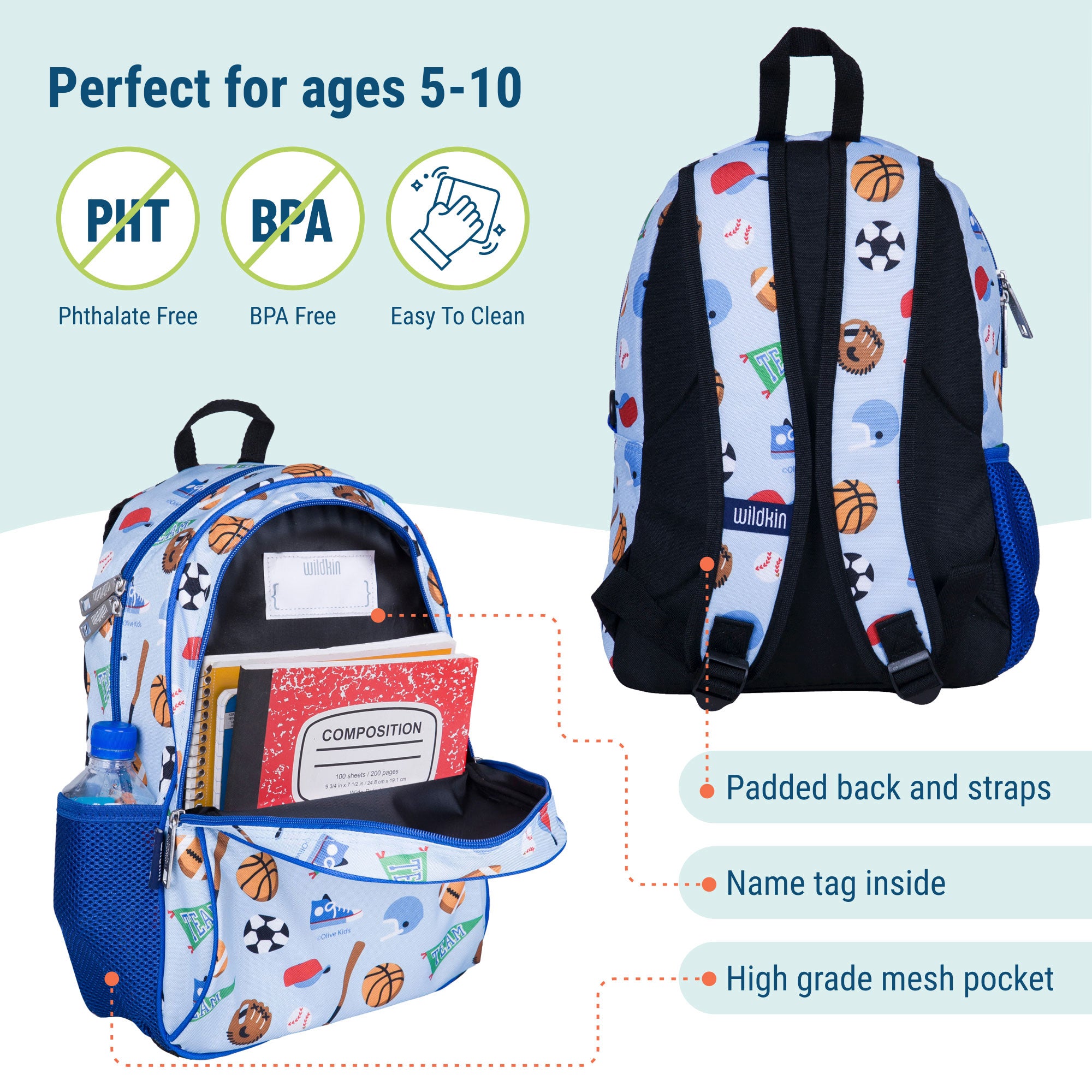 15 Inch Backpack - Boys