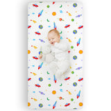 Out of this World Microfiber Fitted Crib Sheet