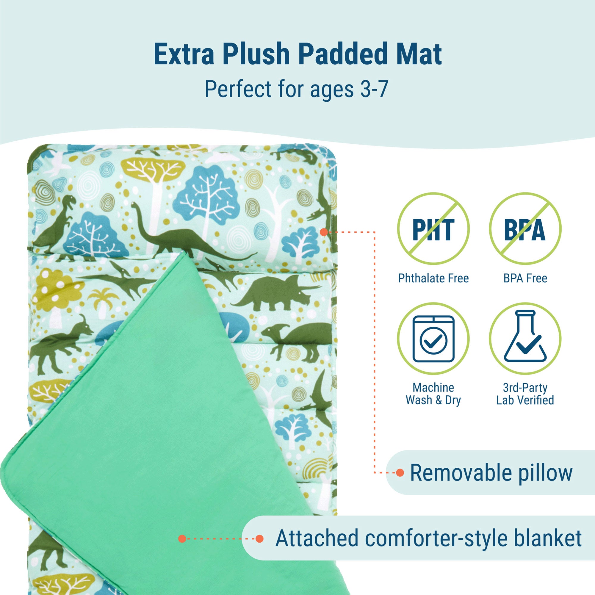 Dinomite Dinosaurs Original Nap Mat